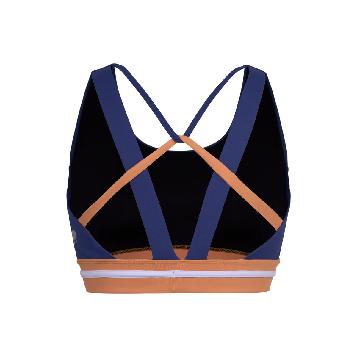 NAVY & ORANGE FORM SEAMLESS BRA
