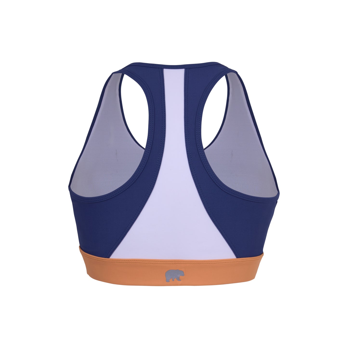 NAVY & ORANGE SCOOP BRA
