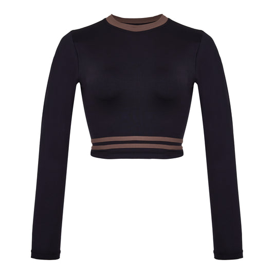 LONG SLEEVE  SUPER SOFT CROP TOP