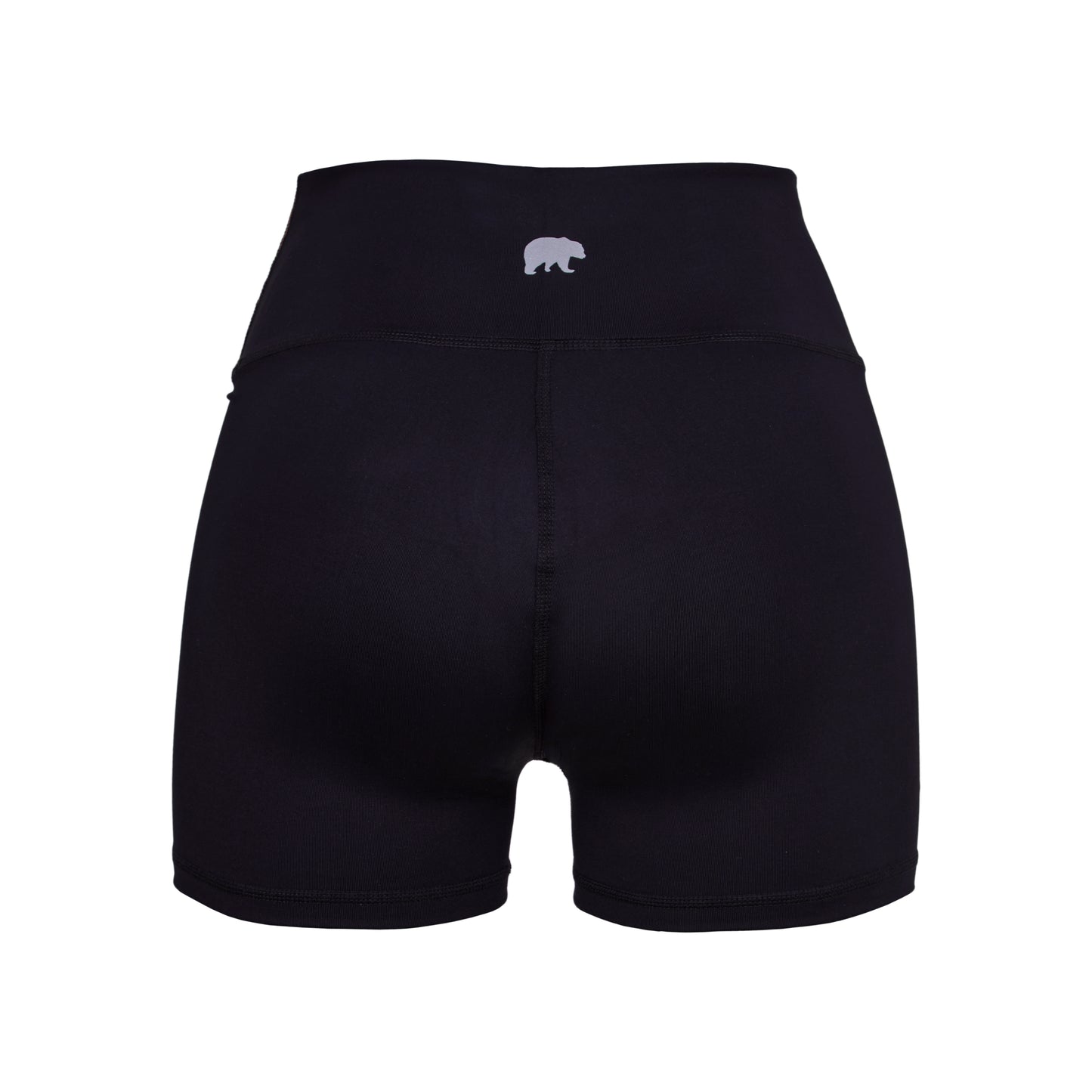 HIGH-WAISTED BLACK SPIN SHORT 2.5 IN  WITH CONTRAST WAISTBAND